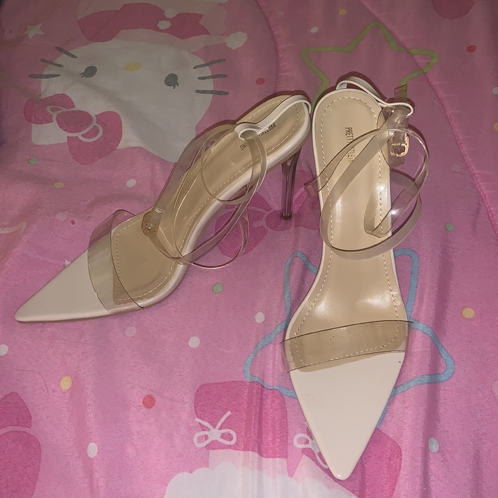 Clear strappy heel- PLT
